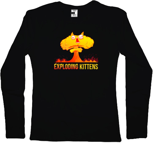 Лонгслив Женский - Взрывные котята / Exploding Kittens 2 - Mfest