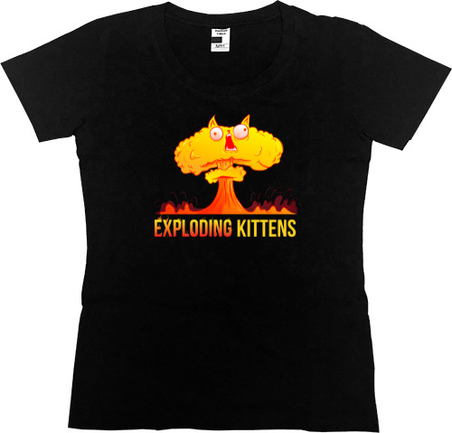 Women's Premium T-Shirt - Взрывные котята / Exploding Kittens 2 - Mfest