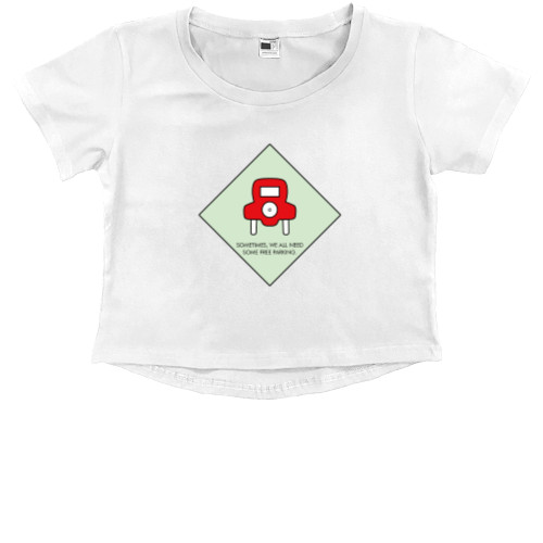 Kids' Premium Cropped T-Shirt - Monopoly / Монополия 3 - Mfest