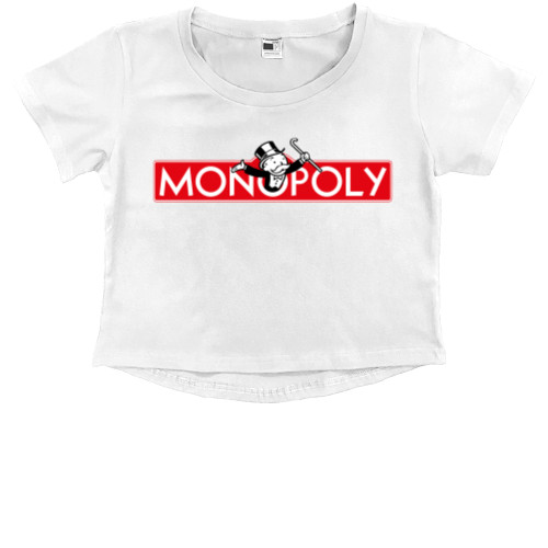 Kids' Premium Cropped T-Shirt - Monopoly / Монополия - Mfest