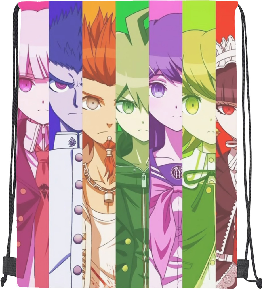 Drawstring Bag - ШКОЛА ОТЧАЯНИЯ (МОНОКУМА) 8 - Mfest