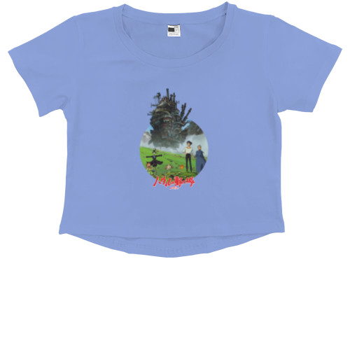 Kids' Premium Cropped T-Shirt - Ходячий замок хаула / howls moving castle 6 - Mfest