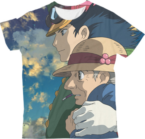 Kids' T-Shirt 3D - Ходячий замок хаула / howls moving castle 5 - Mfest