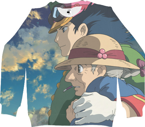 Men's Sweatshirt 3D - Ходячий замок хаула / howls moving castle 5 - Mfest