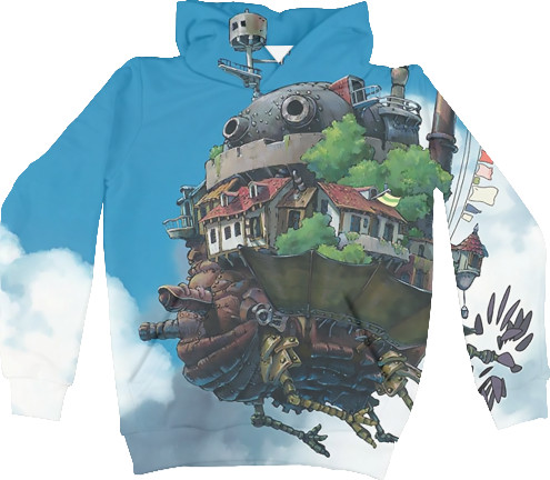 Kids' Hoodie 3D - Ходячий замок хаула / howls moving castle - Mfest