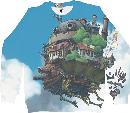 Men's Sweatshirt 3D - Ходячий замок хаула / howls moving castle - Mfest