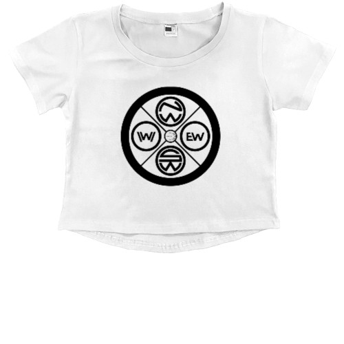 Kids' Premium Cropped T-Shirt - Мир Дикого Запада 4 - Mfest