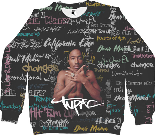 Men's Sweatshirt 3D - 2Pac 7 - Mfest