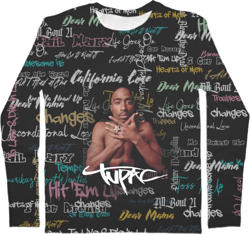 Men's Longsleeve Shirt 3D - 2Pac 7 - Mfest