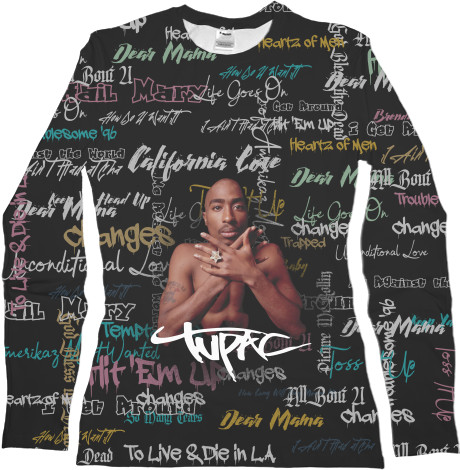 Women's Longsleeve Shirt 3D - 2Pac 7 - Mfest