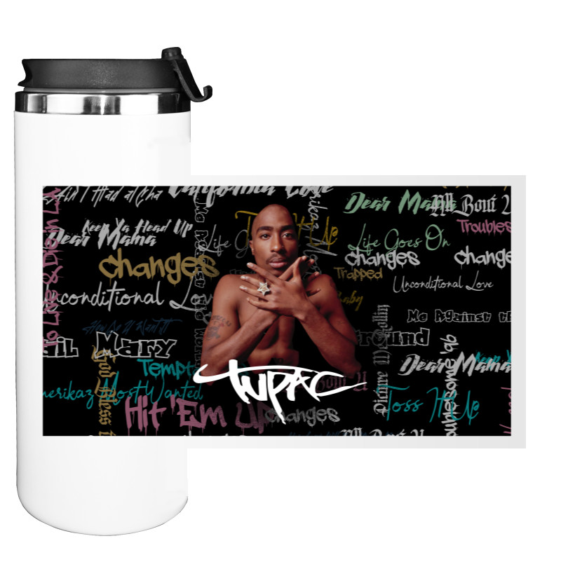 Water Bottle on Tumbler - 2Pac 7 - Mfest