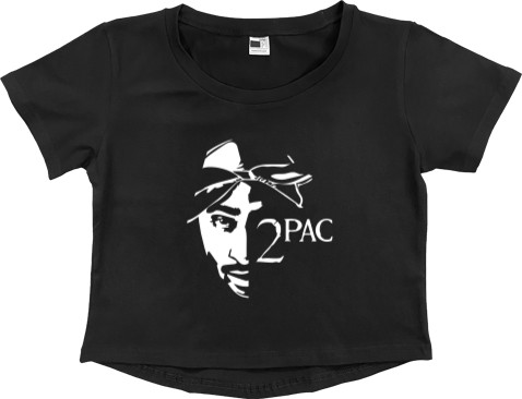 Women's Cropped Premium T-Shirt - 2Pac 6 - Mfest