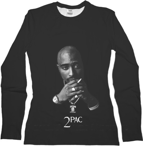 Лонгслив 3D Женский - 2Pac 5 - Mfest