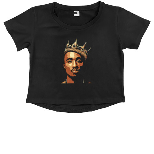 Kids' Premium Cropped T-Shirt - 2Pac 3 - Mfest