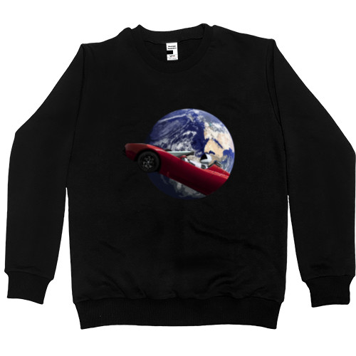 Men’s Premium Sweatshirt - Tesla Roadster SpaceX - Mfest