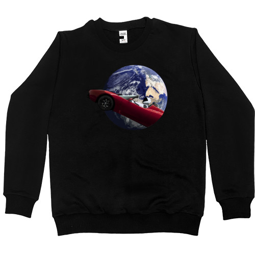 Women's Premium Sweatshirt - Tesla Roadster SpaceX - Mfest