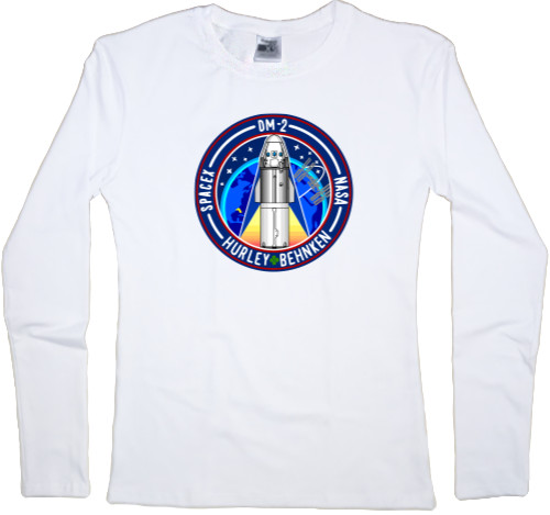 Women's Longsleeve Shirt - SpaceX Dragon 3 - Mfest