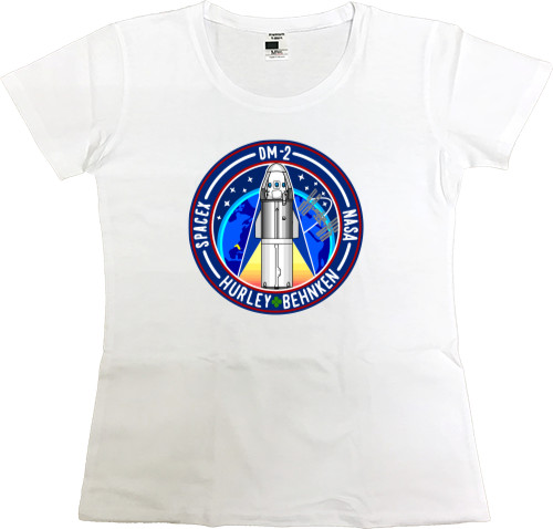 Women's Premium T-Shirt - SpaceX Dragon 3 - Mfest