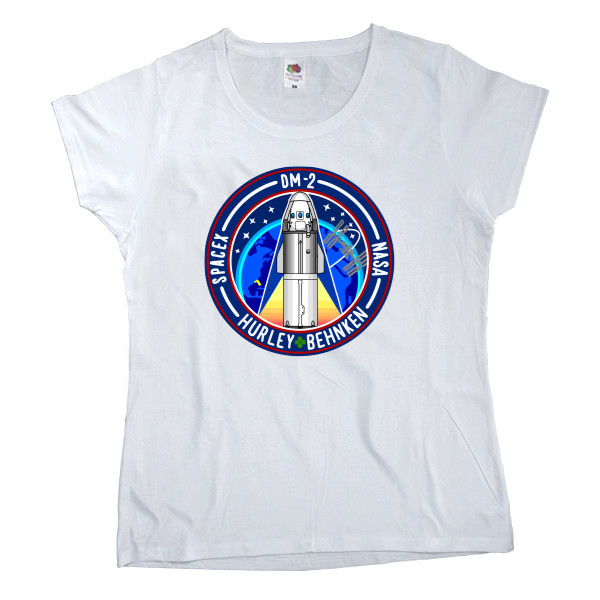 Women's T-shirt Fruit of the loom - SpaceX Dragon 3 - Mfest