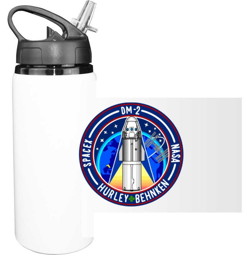 Sport Water Bottle - SpaceX Dragon 3 - Mfest