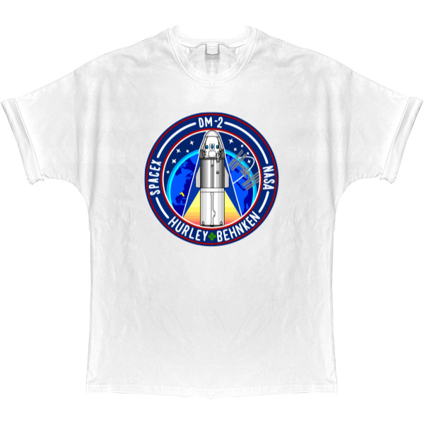 T-shirt Oversize - SpaceX Dragon 3 - Mfest