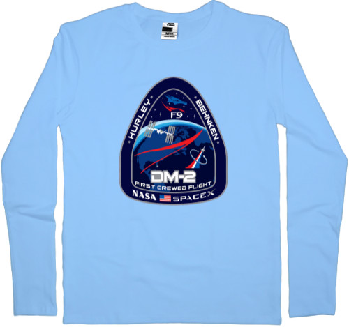 Men's Longsleeve Shirt - SpaceX Dragon 2 - Mfest