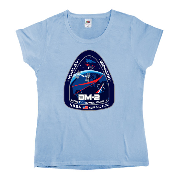 Women's T-shirt Fruit of the loom - SpaceX Dragon 2 - Mfest