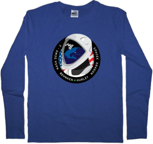 Kids' Longsleeve Shirt - SpaceX Dragon - Mfest