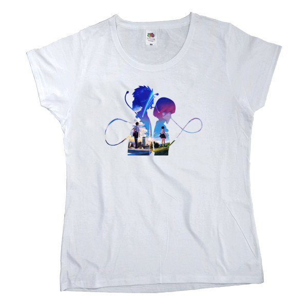 Women's T-shirt Fruit of the loom - Твоё имя 2 - Mfest