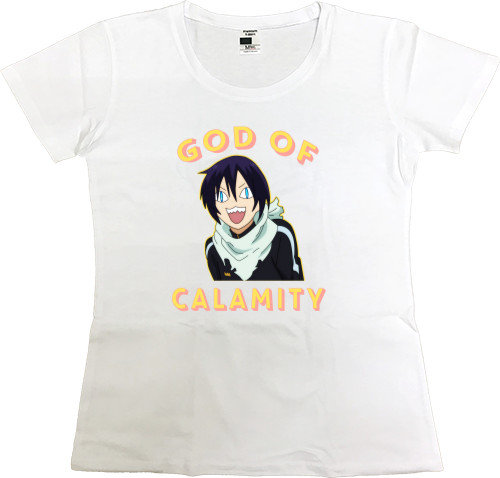 Women's Premium T-Shirt - God of Calamity (Бездомный бог / Noragami) - Mfest