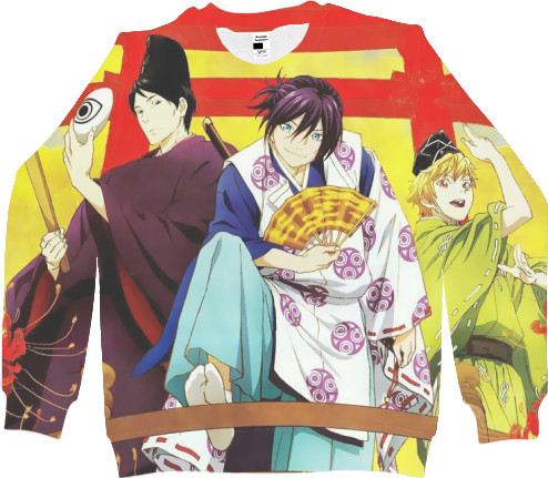 Women's Sweatshirt 3D - Бездомный бог / Noragami 2 - Mfest