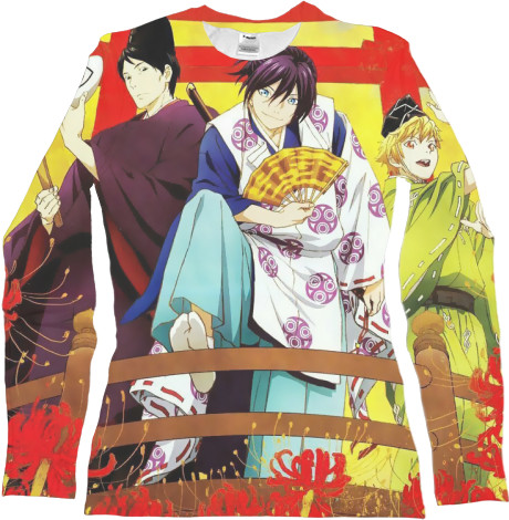 Women's Longsleeve Shirt 3D - Бездомный бог / Noragami 2 - Mfest