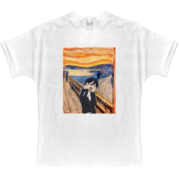 T-shirt Oversize - Бездомный бог "Крик"  / Noragami - Mfest