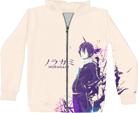 Unisex Zip-through Hoodie 3D - Бездомный бог / Noragami - Mfest