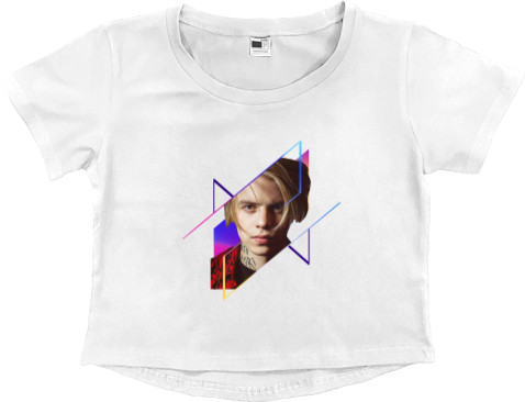 Women's Cropped Premium T-Shirt - Pharaoh / Фараон 3 - Mfest