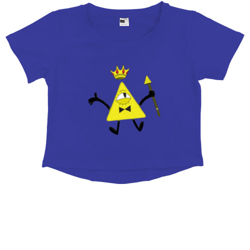 Kids' Premium Cropped T-Shirt - Билл Шифр (Gravity Falls) - Mfest