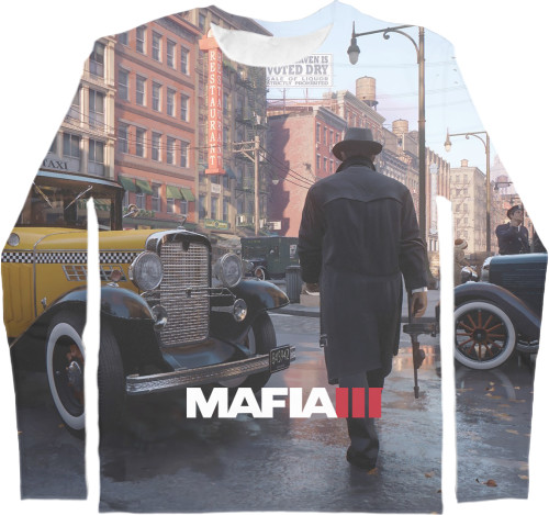 Футболка з Довгим Рукавом 3D Дитяча - Мафия III / Mafia III (3) - Mfest