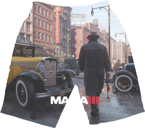 Шорты 3D Мужские - Мафия III / Mafia III (3) - Mfest