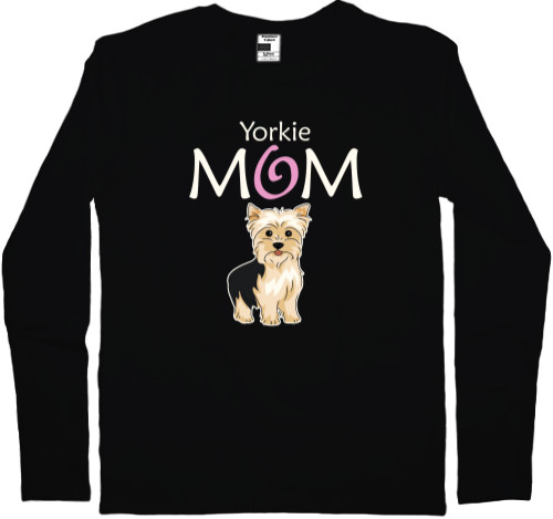 Men's Longsleeve Shirt - Yorkie Mom - Mfest