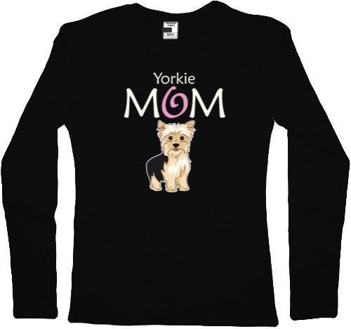 Лонгслив Женский - Yorkie Mom - Mfest