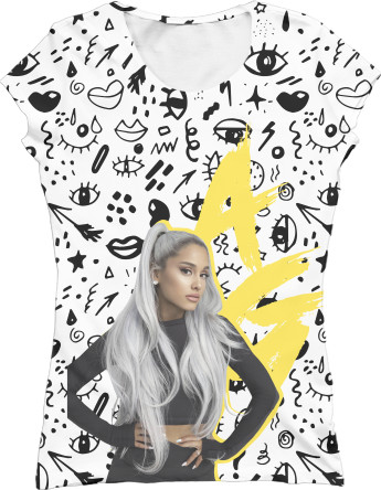 Women's T-Shirt 3D - Ariana Grande 2 - Mfest