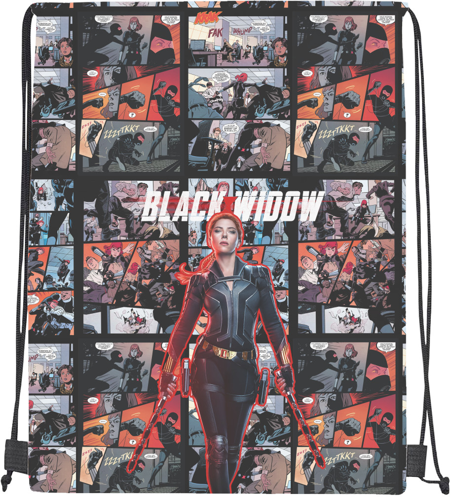 Drawstring Bag - Черная Вдова 3 / Black Widow - Mfest