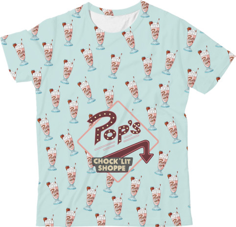 Kids' T-Shirt 3D - Pop's Riverdale (Ривердэйл) - Mfest