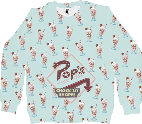 Men's Sweatshirt 3D - Pop's Riverdale (Ривердэйл) - Mfest