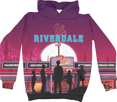 Kids' Hoodie 3D - Riverdale / Ривердэйл - Mfest