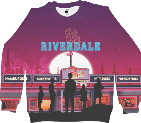 Свитшот 3D Мужской - Riverdale / Ривердэйл - Mfest