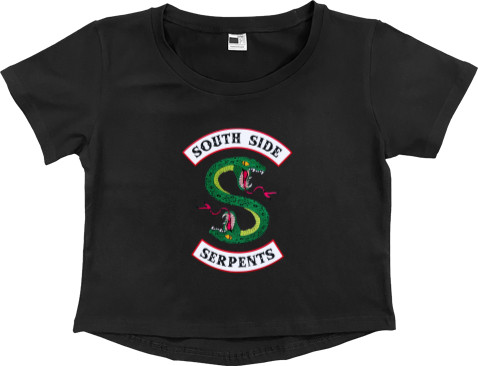 Women's Cropped Premium T-Shirt - South Side Serpents - Mfest