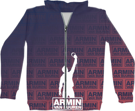 Unisex Zip-through Hoodie 3D - Armin Van Buuren 9 - Mfest