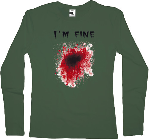 Women's Longsleeve Shirt - Im-fine - Mfest