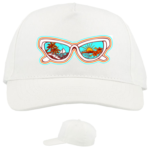 Baseball Caps - 5 panel - отдых-1_белый - Mfest